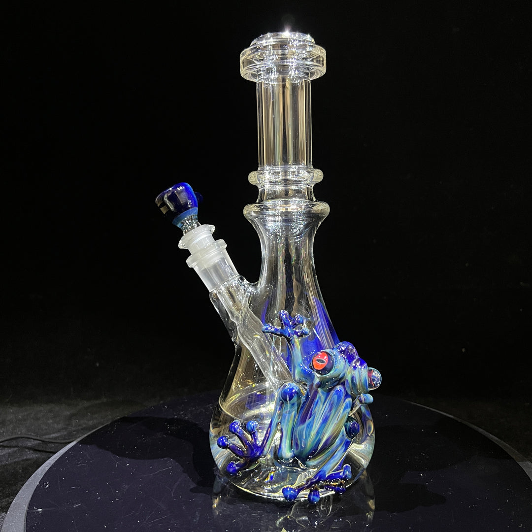 10" Purple Sable Frog Bong Glass Pipe Tako Glass   