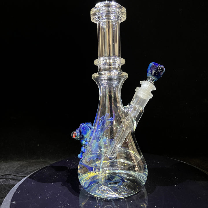 10" Purple Sable Frog Bong Glass Pipe Tako Glass   