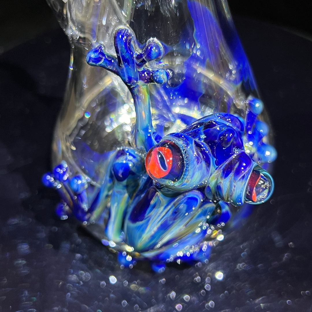 10" Purple Sable Frog Bong Glass Pipe Tako Glass   