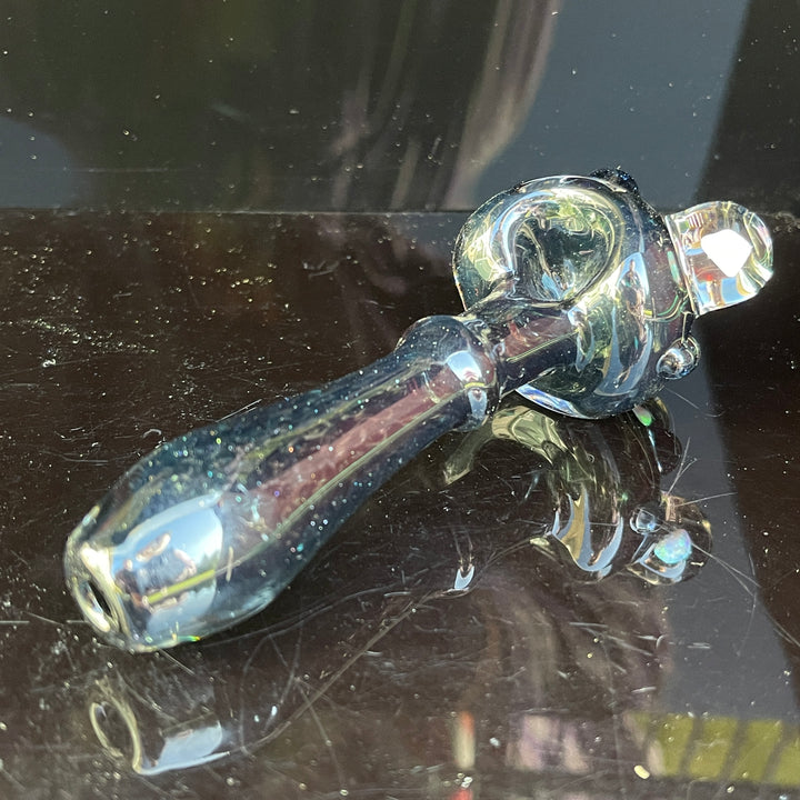 Black Double Opal Pipe Glass Pipe Beezy Glass   