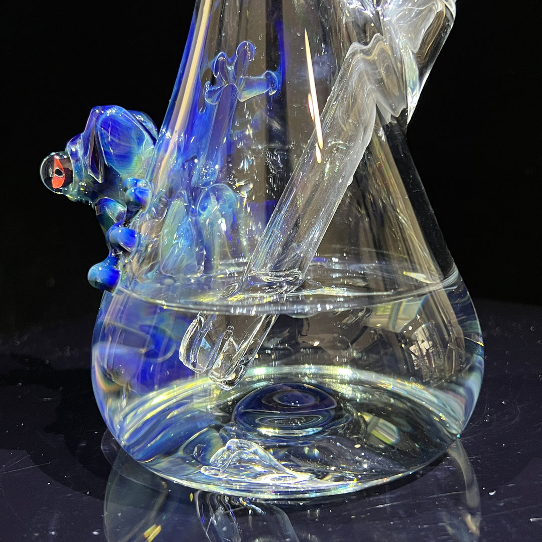 10" Purple Sable Frog Bong Glass Pipe Tako Glass   