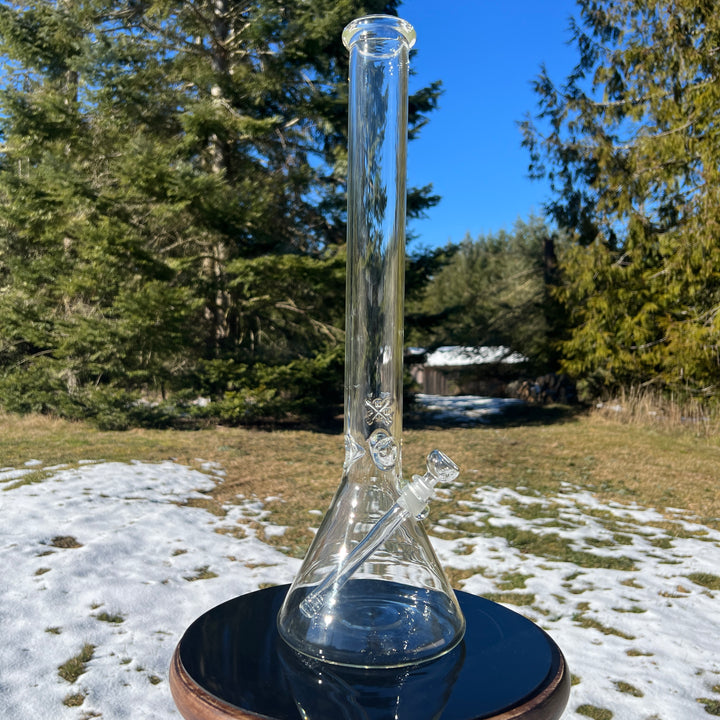 20" Beaker Bong Glass Pipe Mary Jane's Glass