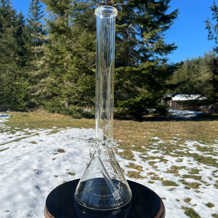 20" Beaker Bong Glass Pipe Mary Jane's Glass