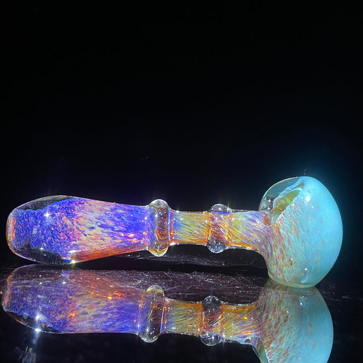 Purple Magic Blue Frit Pipe Glass Pipe Beezy Glass   