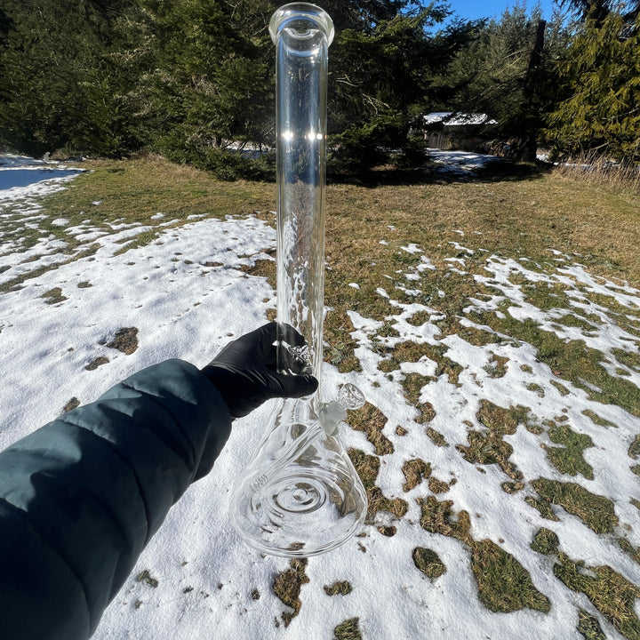 20" Beaker Bong Glass Pipe Mary Jane's Glass