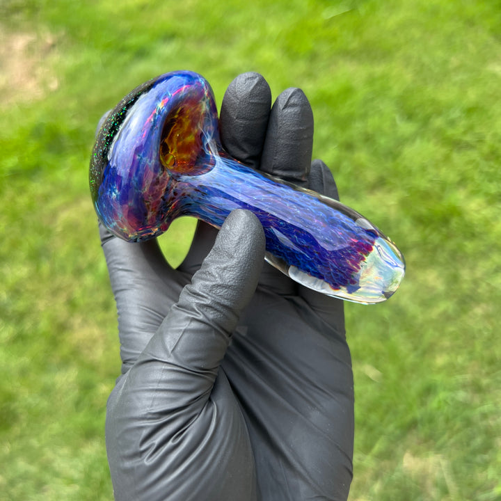 Purple Nebula Black Opal Galaxy Glass Pipe Tako Glass   