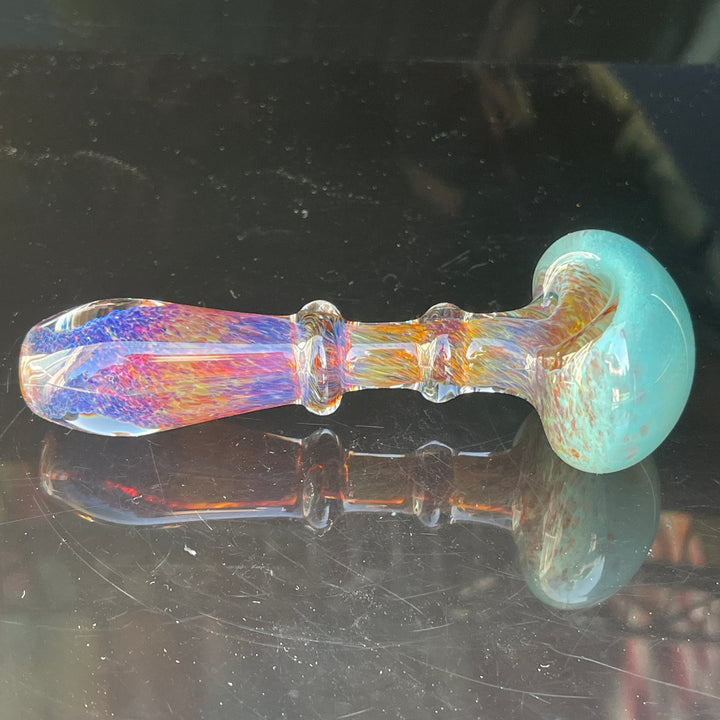 Purple Magic Blue Frit Pipe Glass Pipe Beezy Glass   