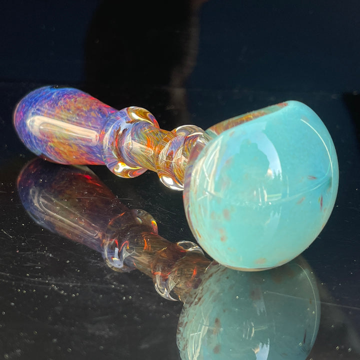 Purple Magic Blue Frit Pipe Glass Pipe Beezy Glass   