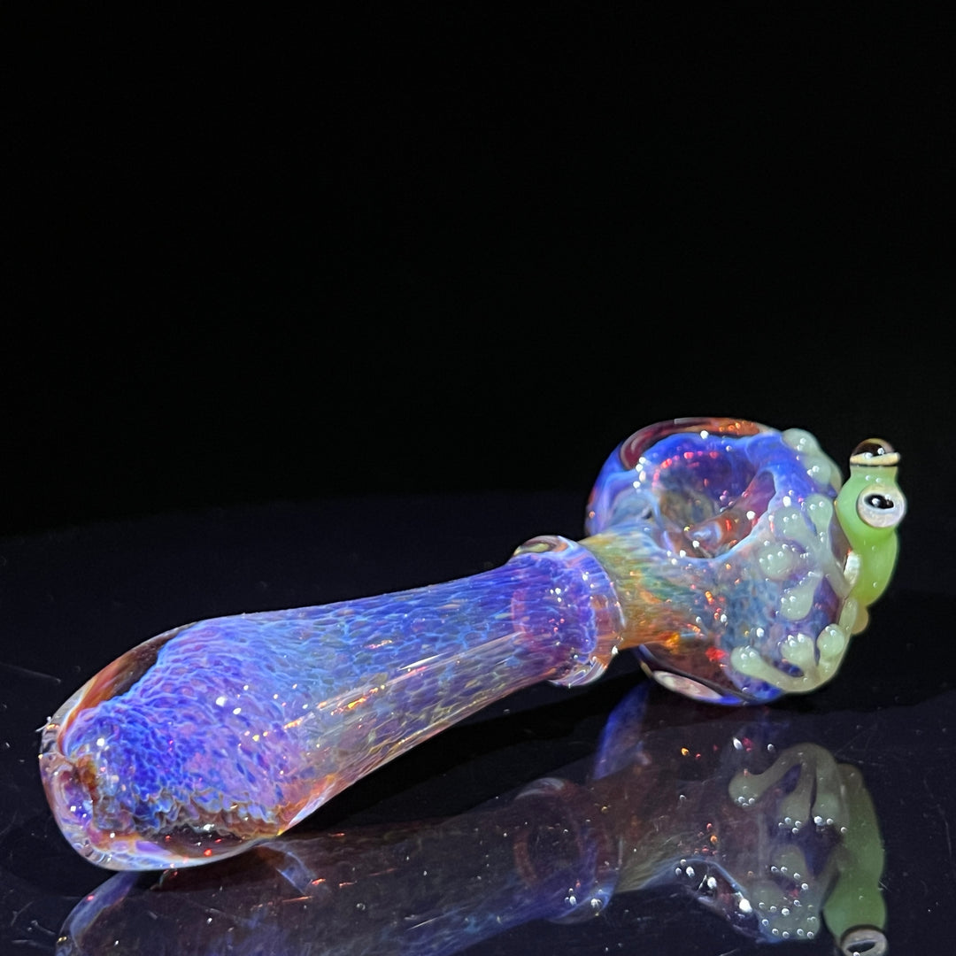 Purple Magic Frog Spoon Glass Pipe Beezy Glass   