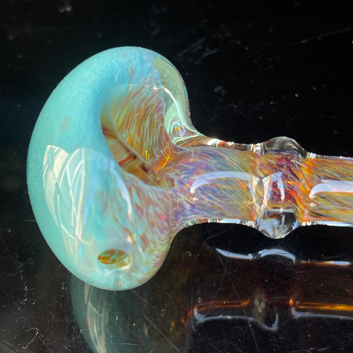 Purple Magic Blue Frit Pipe Glass Pipe Beezy Glass   