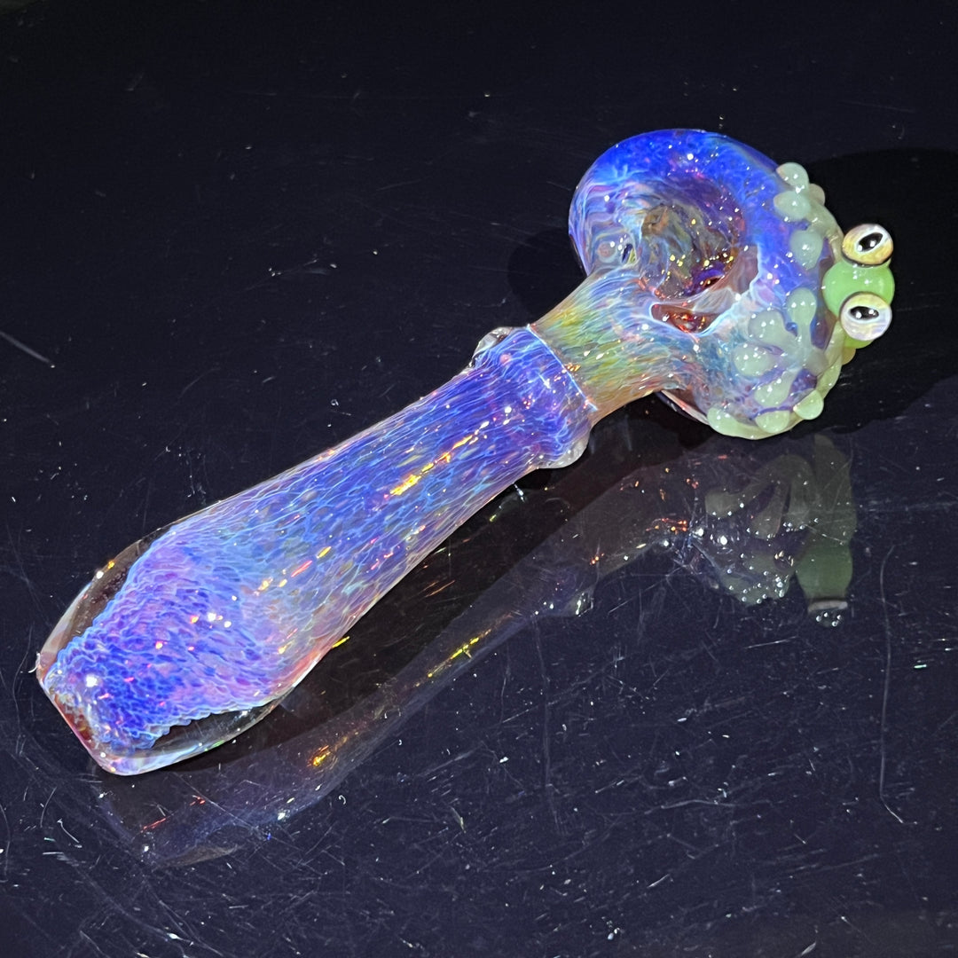 Purple Magic Frog Spoon Glass Pipe Beezy Glass   