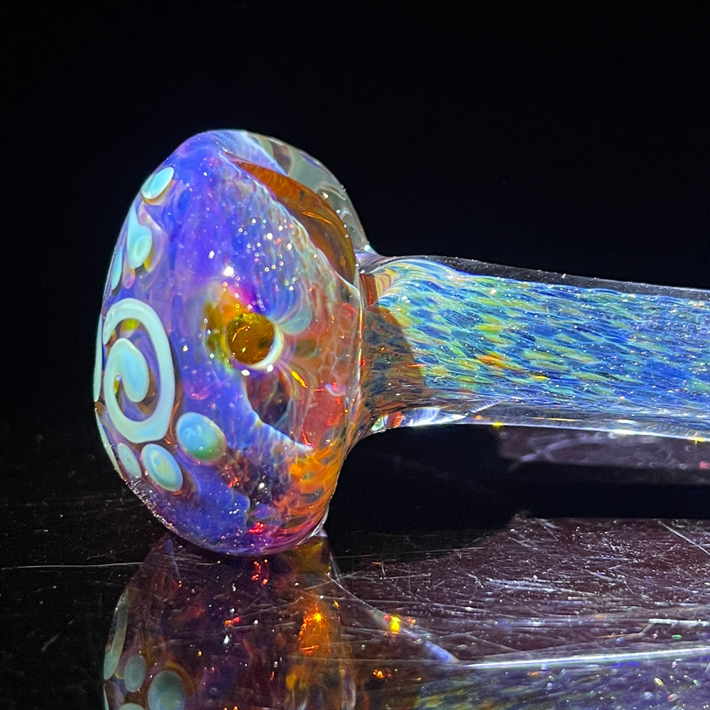 Purple Magic Frit Scribble Pipe Glass Pipe Beezy Glass   