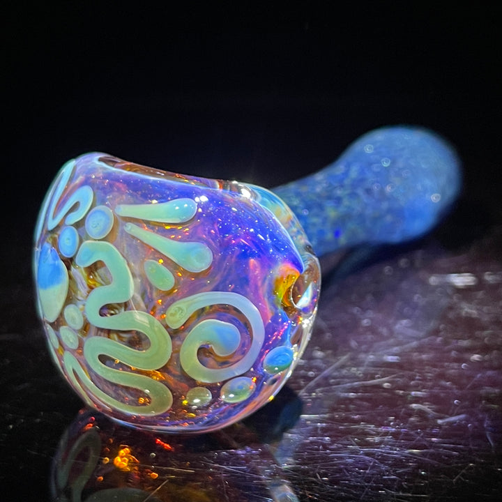 Purple Magic Frit Scribble Pipe Glass Pipe Beezy Glass   