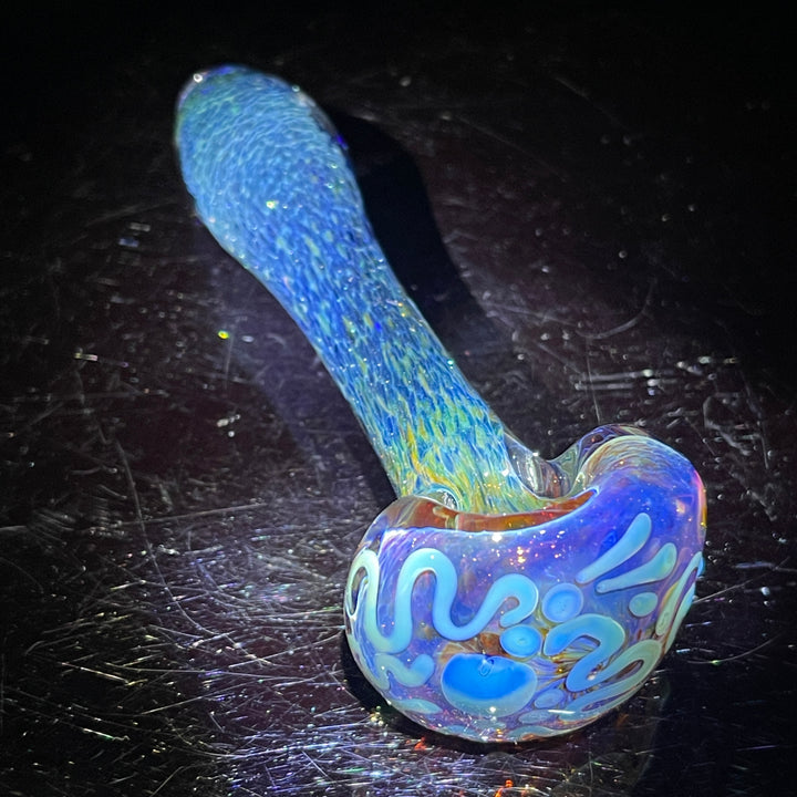 Purple Magic Frit Scribble Pipe Glass Pipe Beezy Glass   