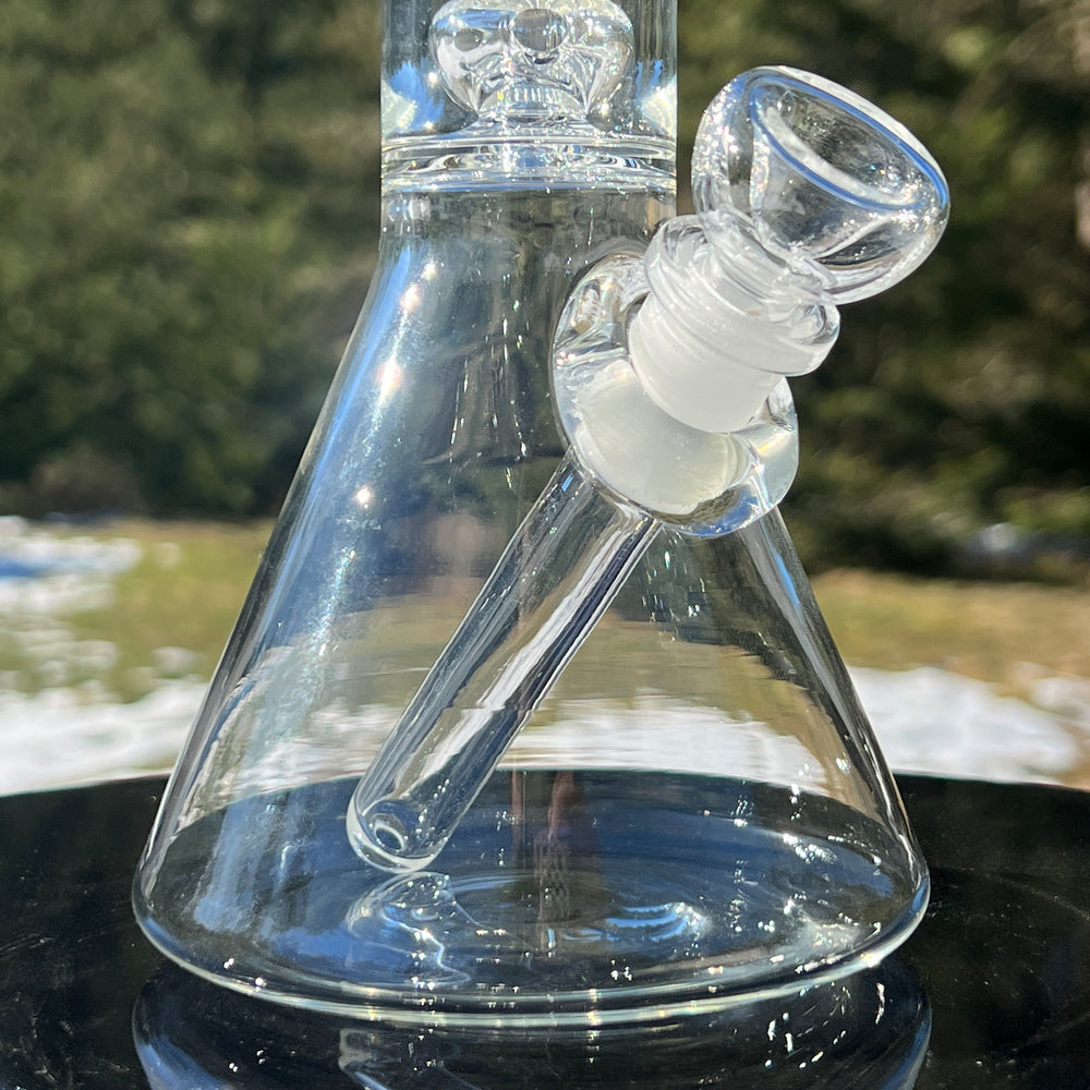 11" Double Perc Beaker Bong Glass Pipe Mary Jane's Glass