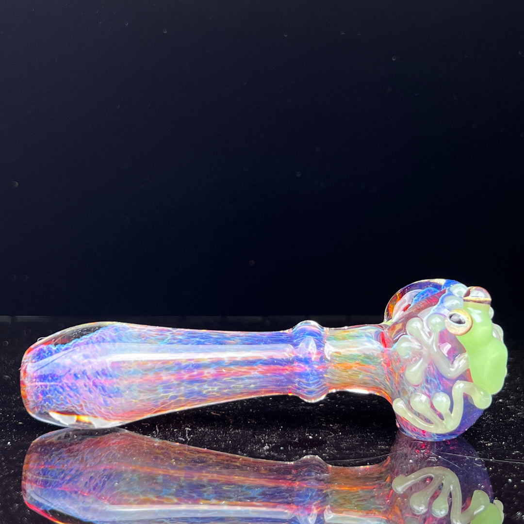 Purple Magic Frog Spoon Glass Pipe Beezy Glass   