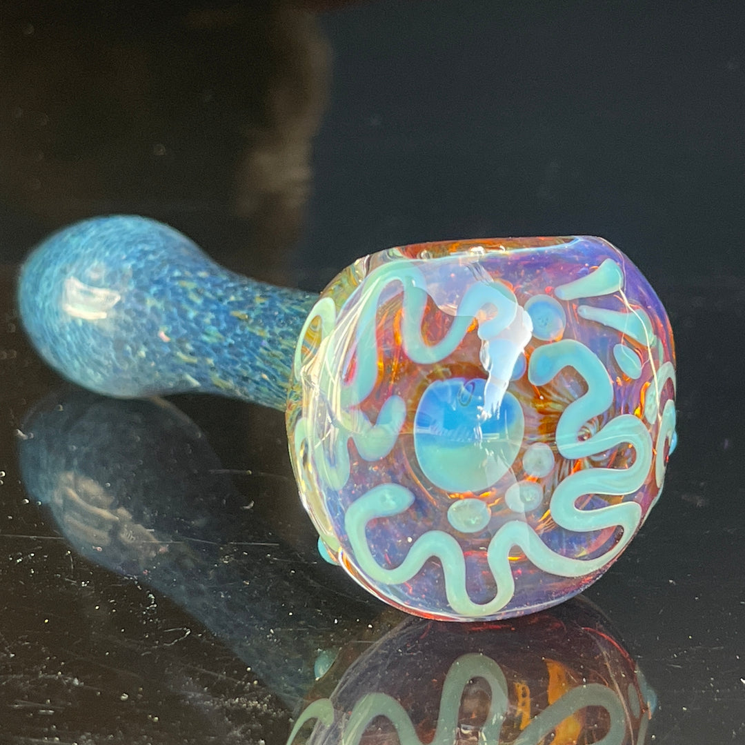 Purple Magic Frit Scribble Pipe Glass Pipe Beezy Glass   