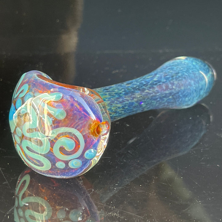 Purple Magic Frit Scribble Pipe Glass Pipe Beezy Glass   