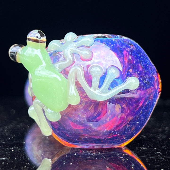 Purple Magic Frog Spoon Glass Pipe Beezy Glass   