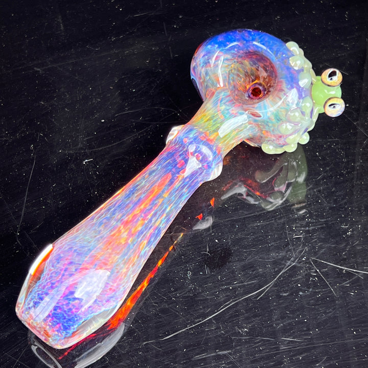 Purple Magic Frog Spoon Glass Pipe Beezy Glass   