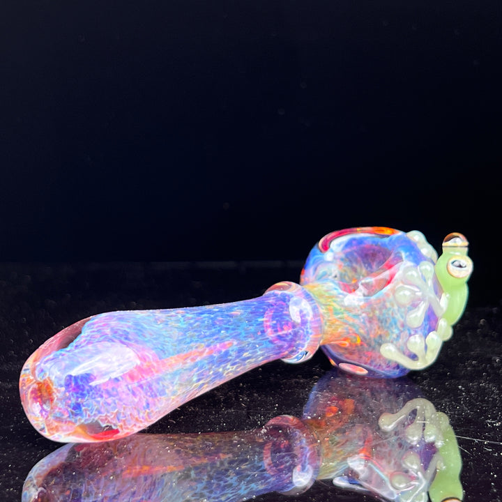 Purple Magic Frog Spoon Glass Pipe Beezy Glass   