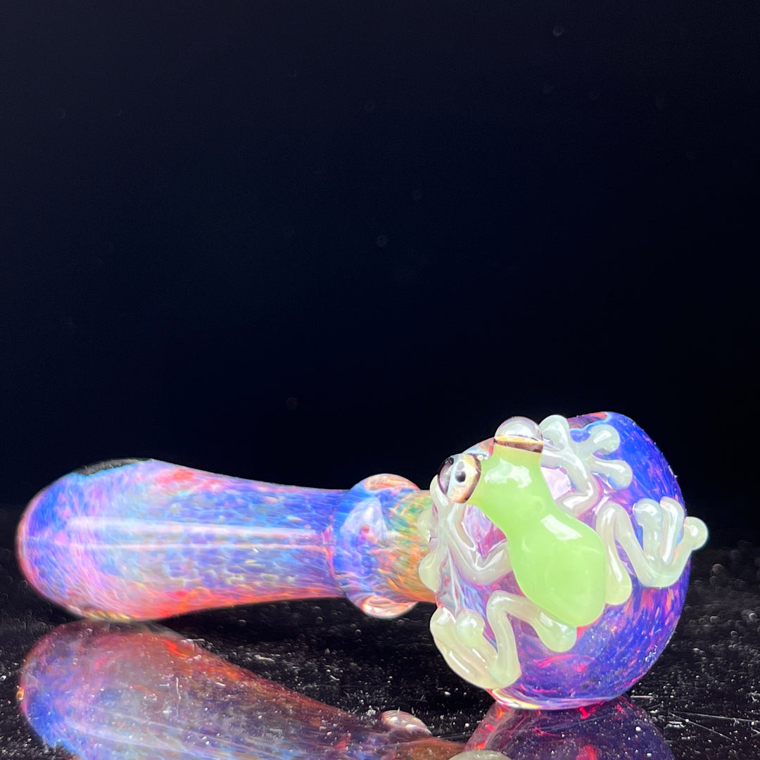 Purple Magic Frog Spoon Glass Pipe Beezy Glass   