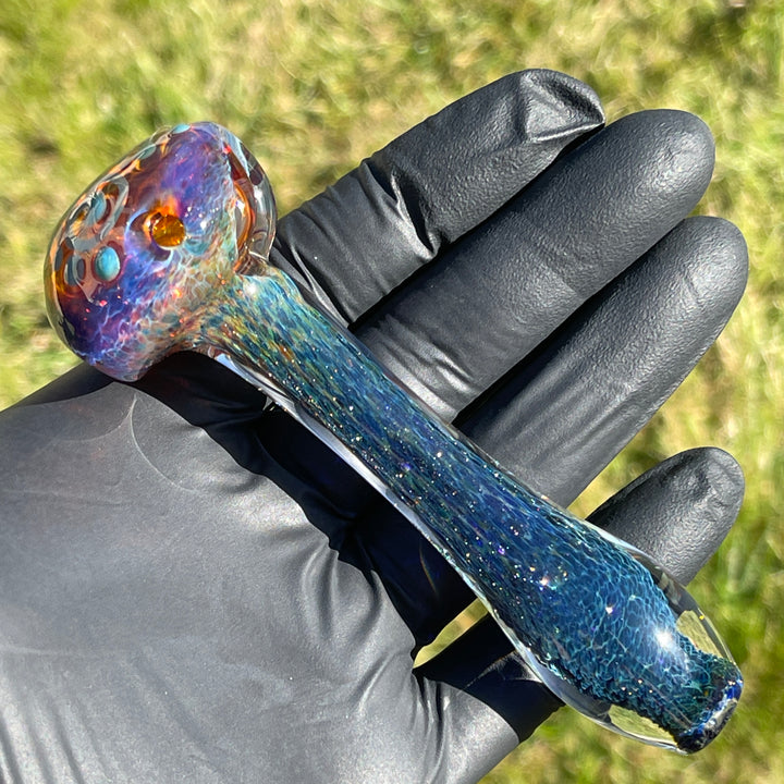 Purple Magic Frit Scribble Pipe Glass Pipe Beezy Glass   