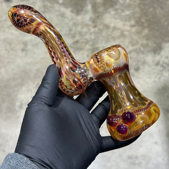 Sherlock Bubbler Glass Pipe Tiny Mike   