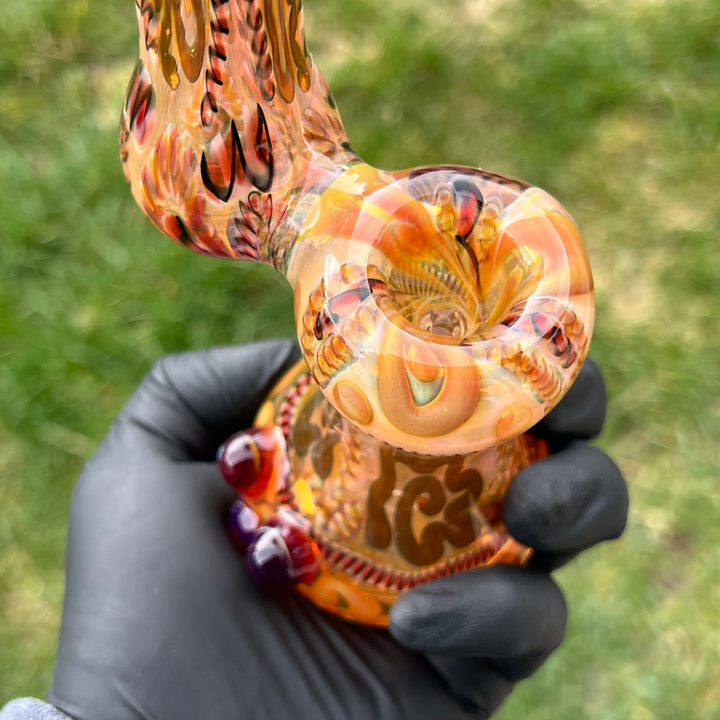 Sherlock Bubbler Glass Pipe Tiny Mike   