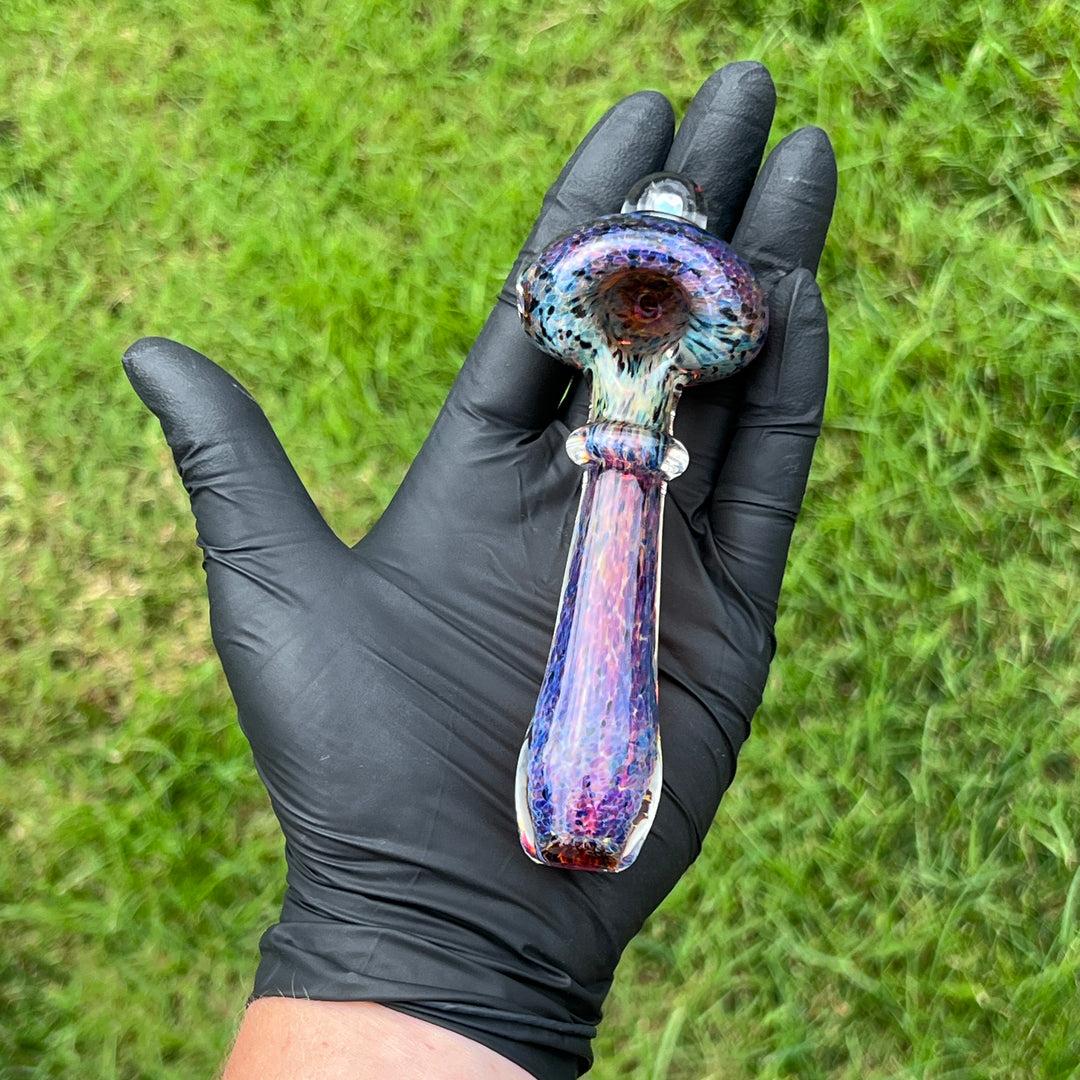 Purple Magic Opal Marble Pipe Glass Pipe Beezy Glass   