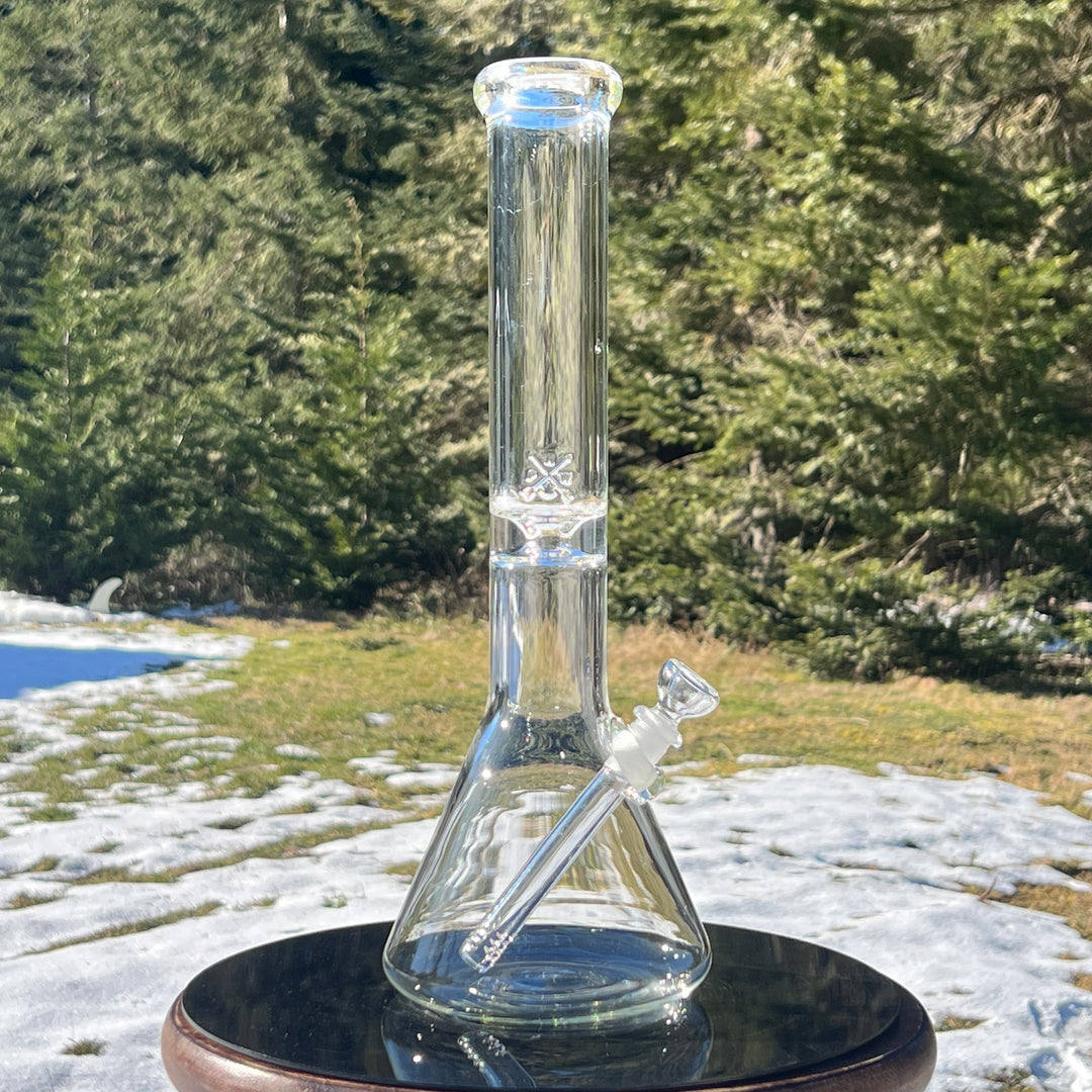 15" Beaker Bong Glass Pipe Mary Jane's Glass