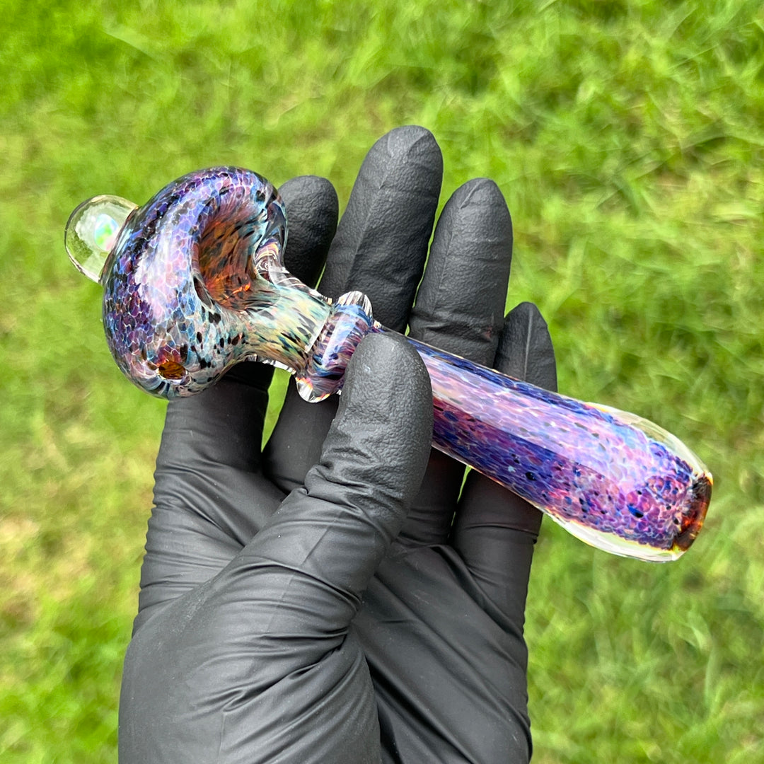 Purple Magic Opal Marble Pipe Glass Pipe Beezy Glass   