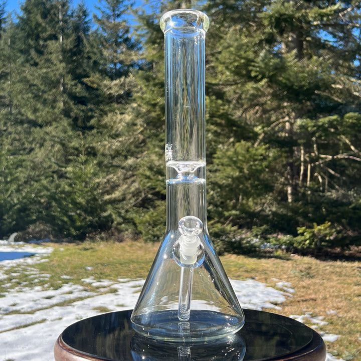 15" Beaker Bong Glass Pipe Mary Jane's Glass