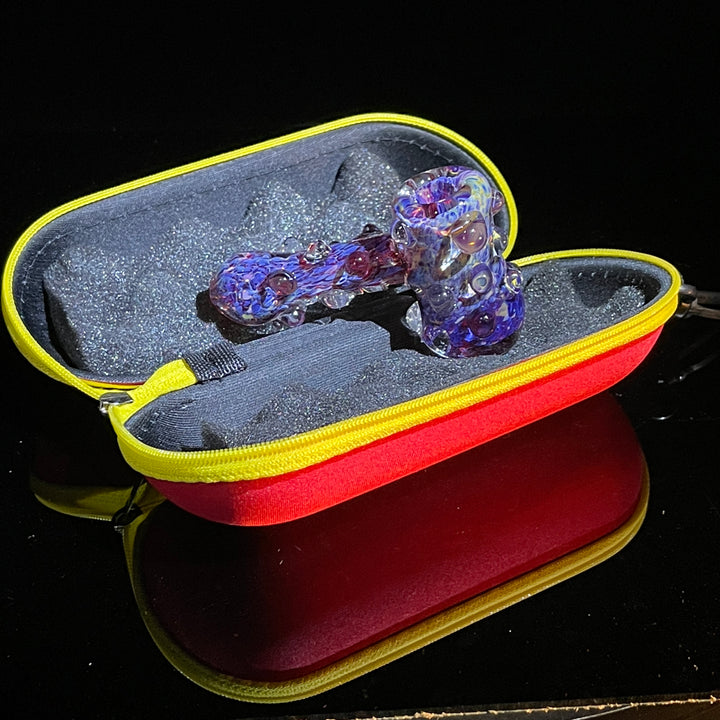 Purple Marble Hammer + Case Combo Glass Pipe TG