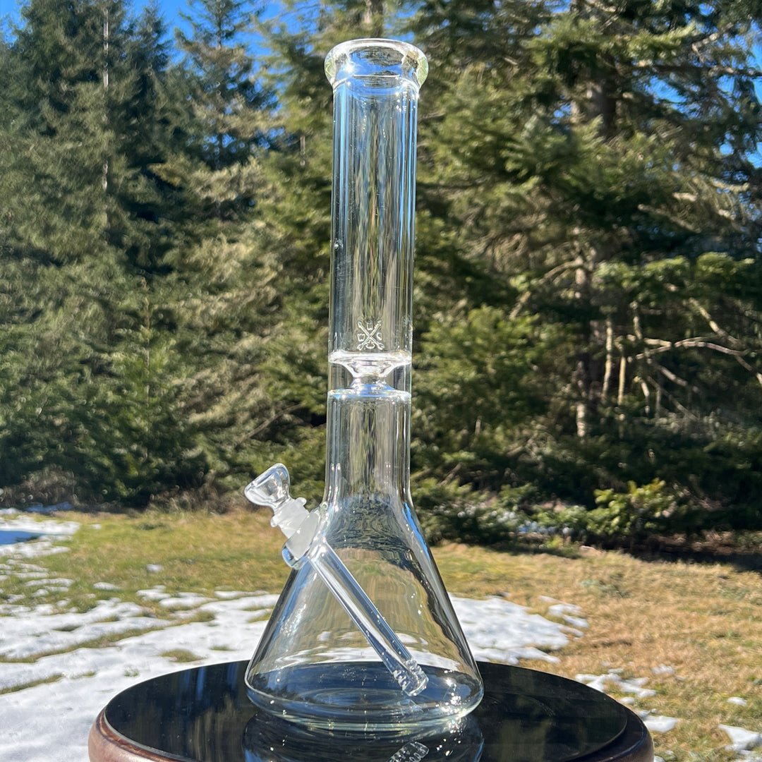 15" Beaker Bong Glass Pipe Mary Jane's Glass