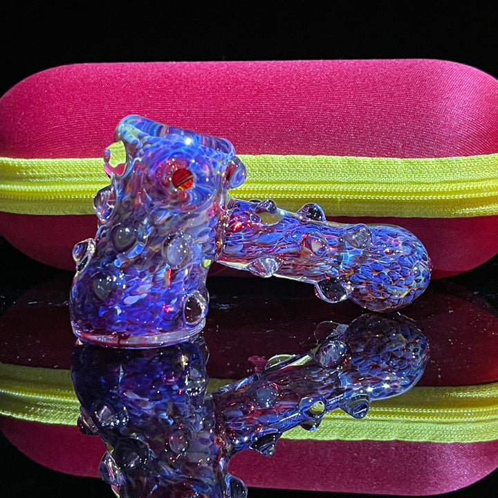 Purple Marble Hammer + Case Combo Glass Pipe TG