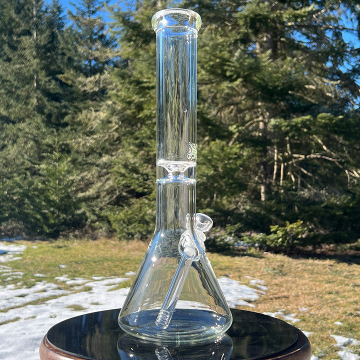 15" Beaker Bong Glass Pipe Mary Jane's Glass