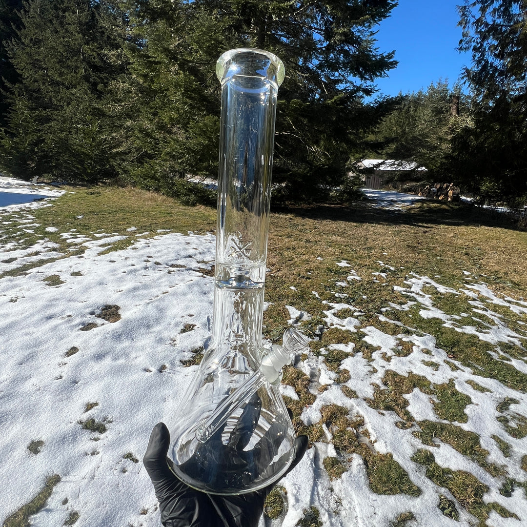 15" Beaker Bong Glass Pipe Mary Jane's Glass