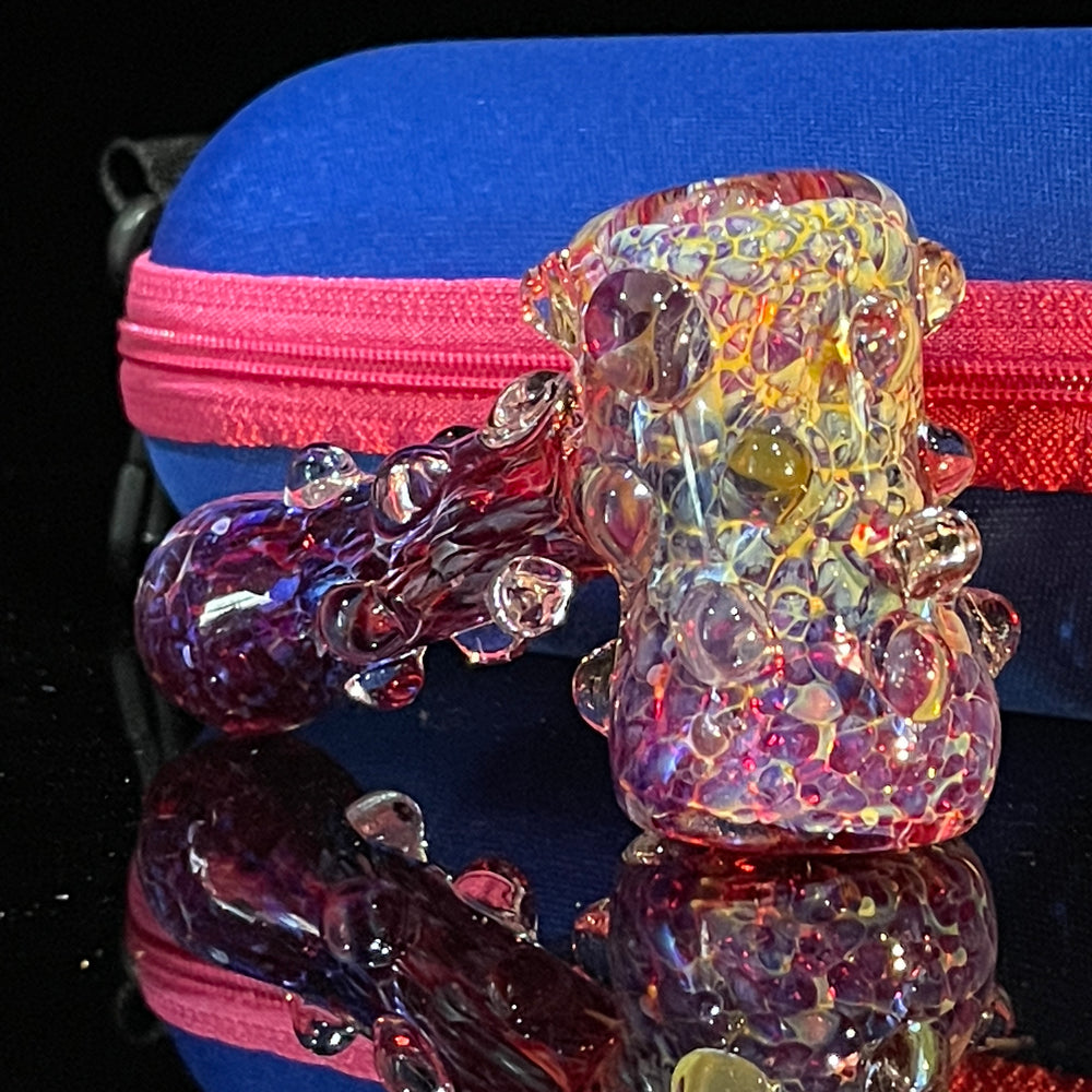 Purple Marble Hammer + Case Combo Glass Pipe TG