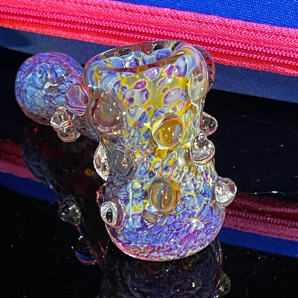 Purple Marble Hammer + Case Combo Glass Pipe TG