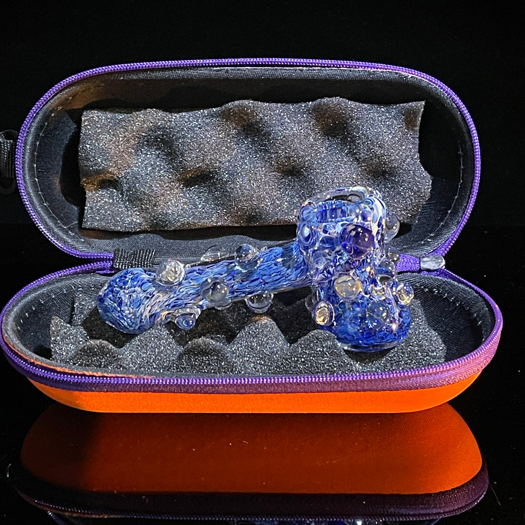 Ocean Blue Marble Hammer + Case Combo Glass Pipe TG