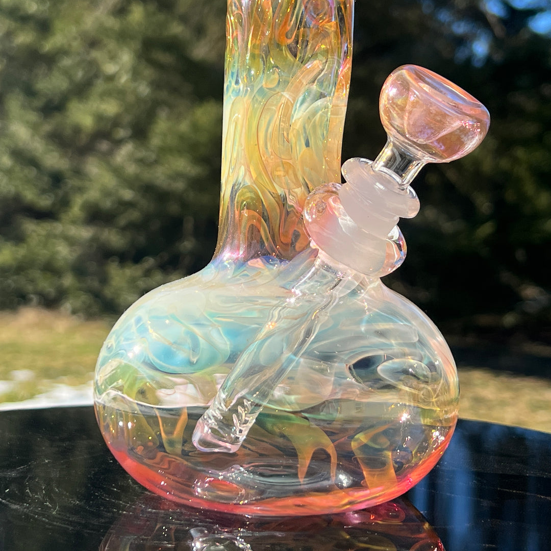 9.5" Fumed Swirl Bubble Bong Glass Pipe Mary Jane's Glass