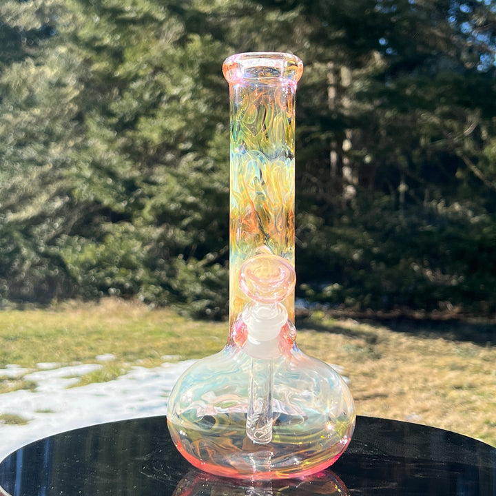 9.5" Fumed Swirl Bubble Bong Glass Pipe Mary Jane's Glass