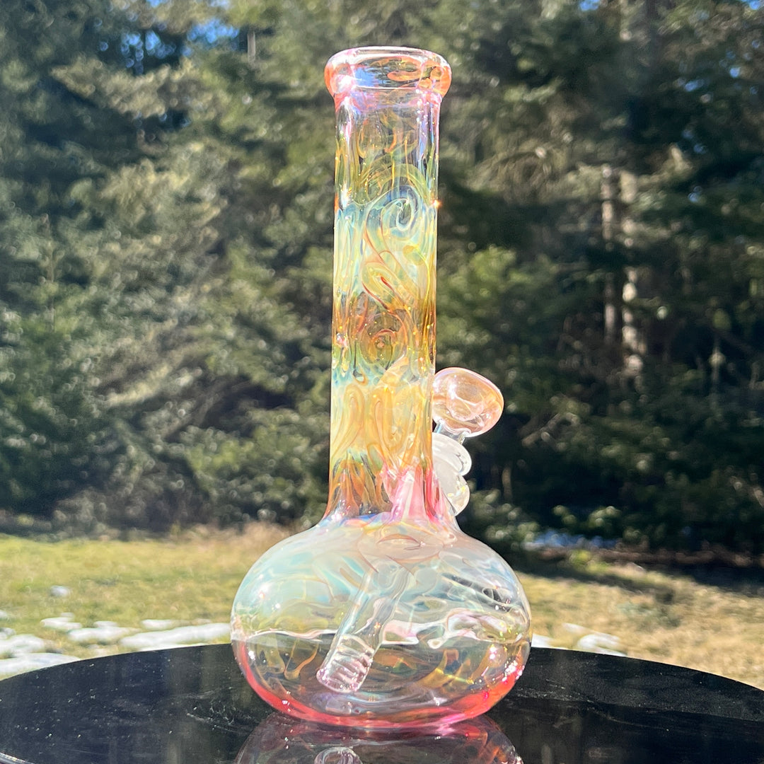 9.5" Fumed Swirl Bubble Bong Glass Pipe Mary Jane's Glass