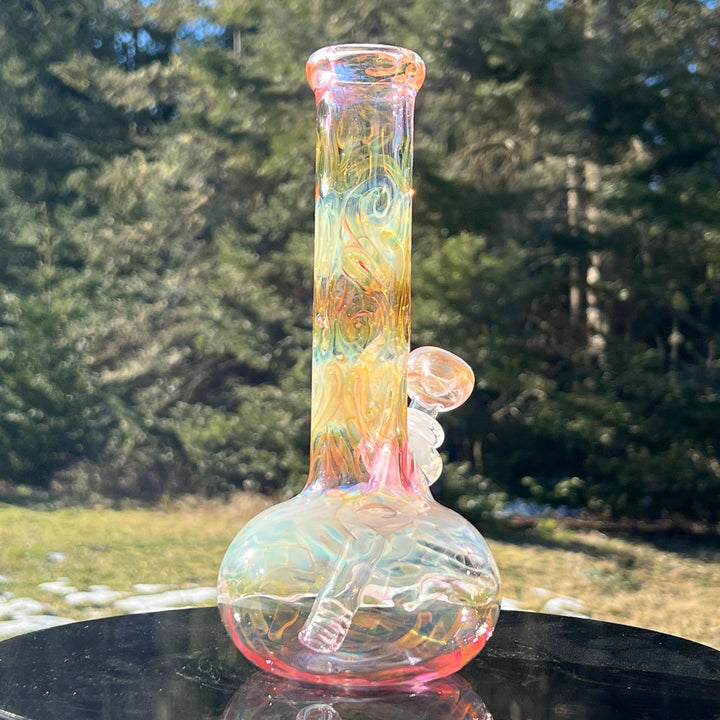 9.5" Fumed Swirl Bubble Bong Glass Pipe Mary Jane's Glass