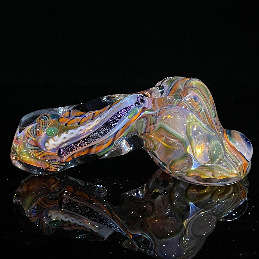 Molten Twisted Chaos Spoon Glass Pipe Molten Imagination