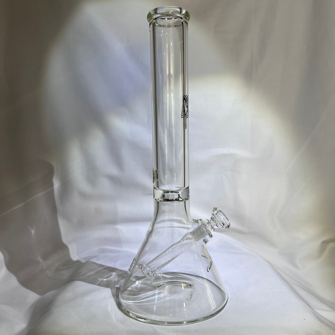 16" 50x7mm Fixed Shower Head Beaker Bottom Glass Pipe C2 Custom Creations   