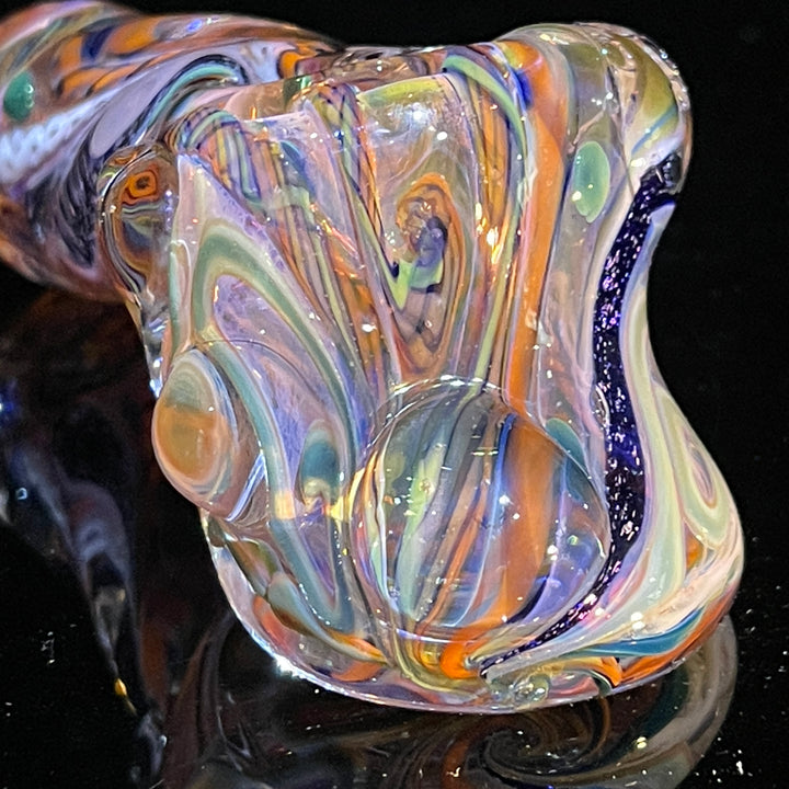 Molten Twisted Chaos Spoon Glass Pipe Molten Imagination