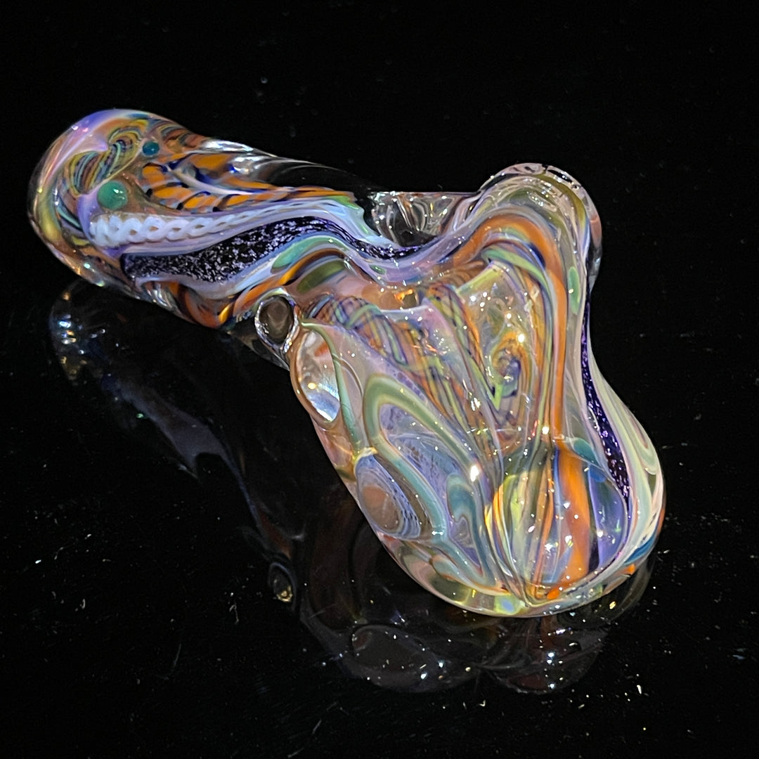 Molten Twisted Chaos Spoon Glass Pipe Molten Imagination