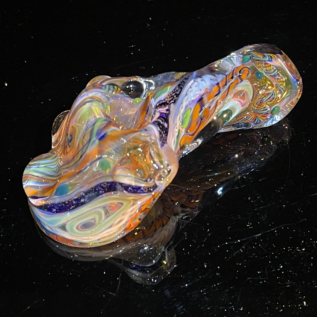 Molten Twisted Chaos Spoon Glass Pipe Molten Imagination